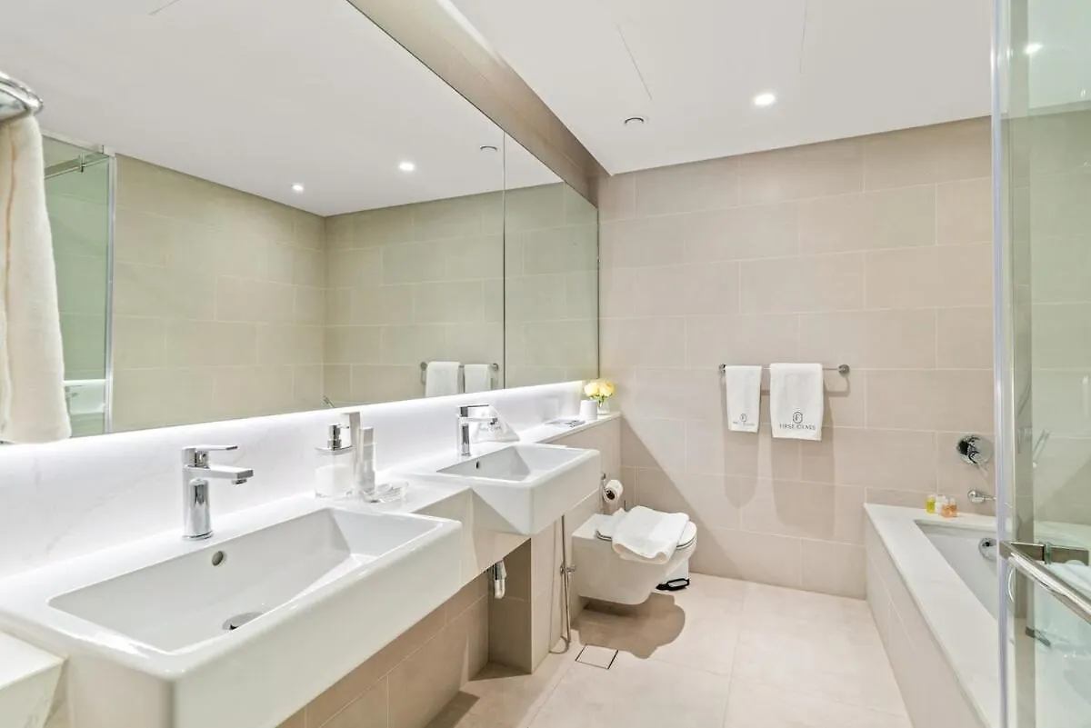 公寓 Elegant 1Br Apt With Balcony Views Of Burj Khalifa & Dubai Canal