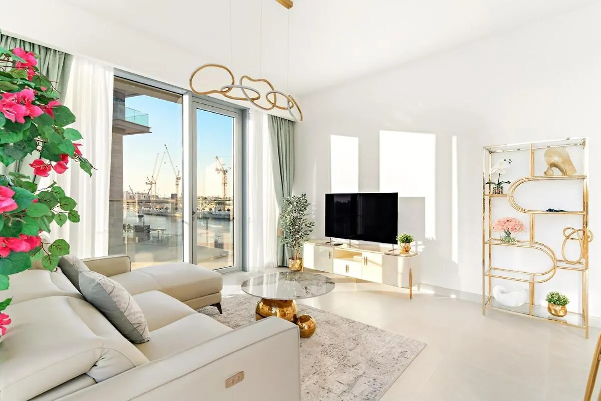 公寓 Elegant 1Br Apt With Balcony Views Of Burj Khalifa & Dubai Canal